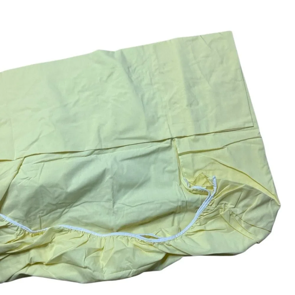 MCM Vintage Morgan Jones Floral Twin Sheet Set yellow and white
